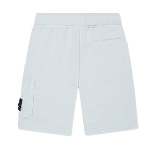 Stone Island Junior Cotton Fleece Sweatshorts in Sky BlueShortsStone Island JuniorDPUS Designer Outlet80505926039908Stone Island Junior Cotton Fleece Sweatshorts in Sky Blue