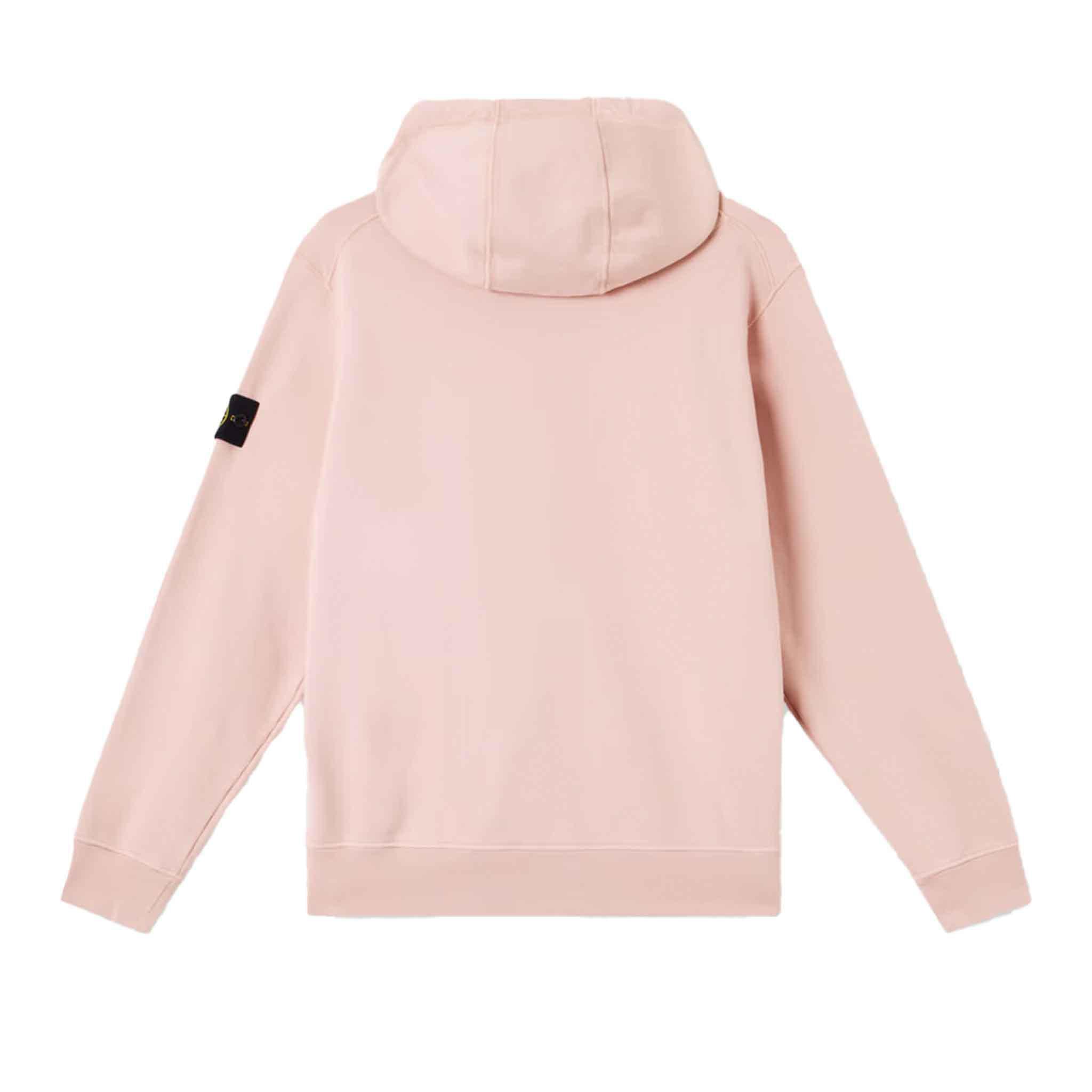 Stone Island Junior Cotton Fleece Zipped Hoodie in Antique