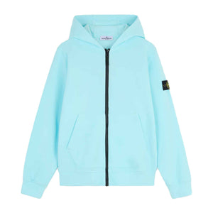 Stone Island Junior Cotton Fleece Zipped Hoodie in AquaHoodiesStone Island JuniorDPUS Designer Outlet80562460623428Stone Island Junior Cotton Fleece Zipped Hoodie in Aqua