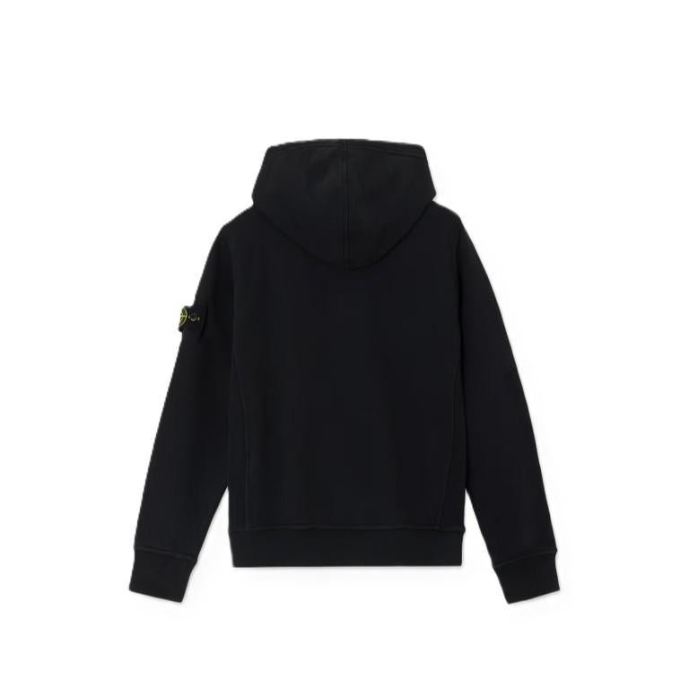 Stone Island Junior Cotton Fleece Zipped Hoodie in BlackHoodies & Zip - UpsStone Island JuniorDPUS Designer Outlet8053813511128AGE 8Stone Island Junior Cotton Fleece Zipped Hoodie in Black
