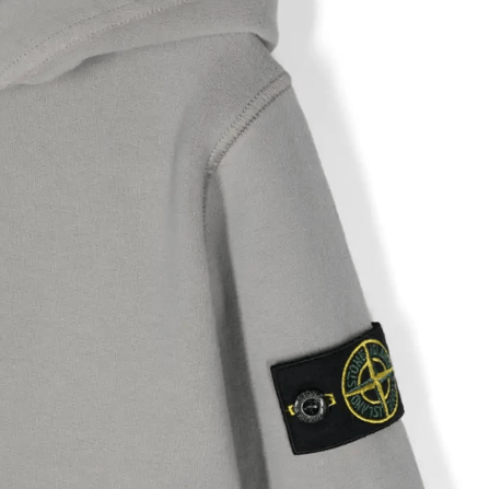 Stone Island Junior Cotton Fleece Zipped Hoodie in Dust GreyHoodies & Zip - UpsStone Island JuniorDPUS Designer Outlet8053813435073AGE 8Stone Island Junior Cotton Fleece Zipped Hoodie in Dust Grey