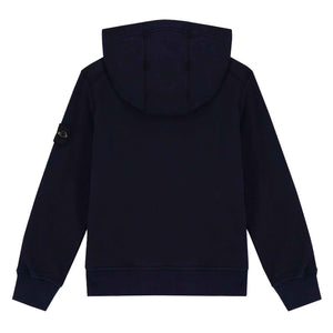 Stone Island Junior Cotton Fleece Zipped Hoodie in Navy BlueHoodiesStone Island JuniorDPUS Designer Outlet8052460365348Stone Island Junior Cotton Fleece Zipped Hoodie in Navy Blue