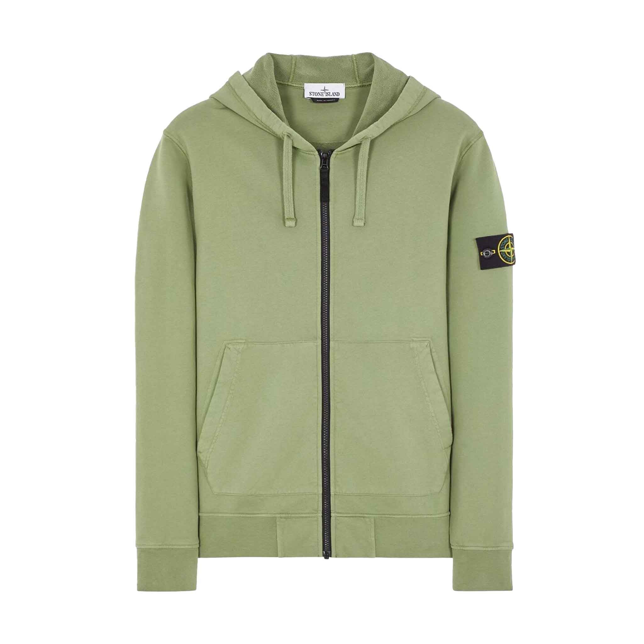 Stone Island Junior Cotton Fleece Zipped Hoodie in Sage GreenHoodiesStone Island JuniorDPUS Designer Outlet80562460647598Stone Island Junior Cotton Fleece Zipped Hoodie in Sage Green