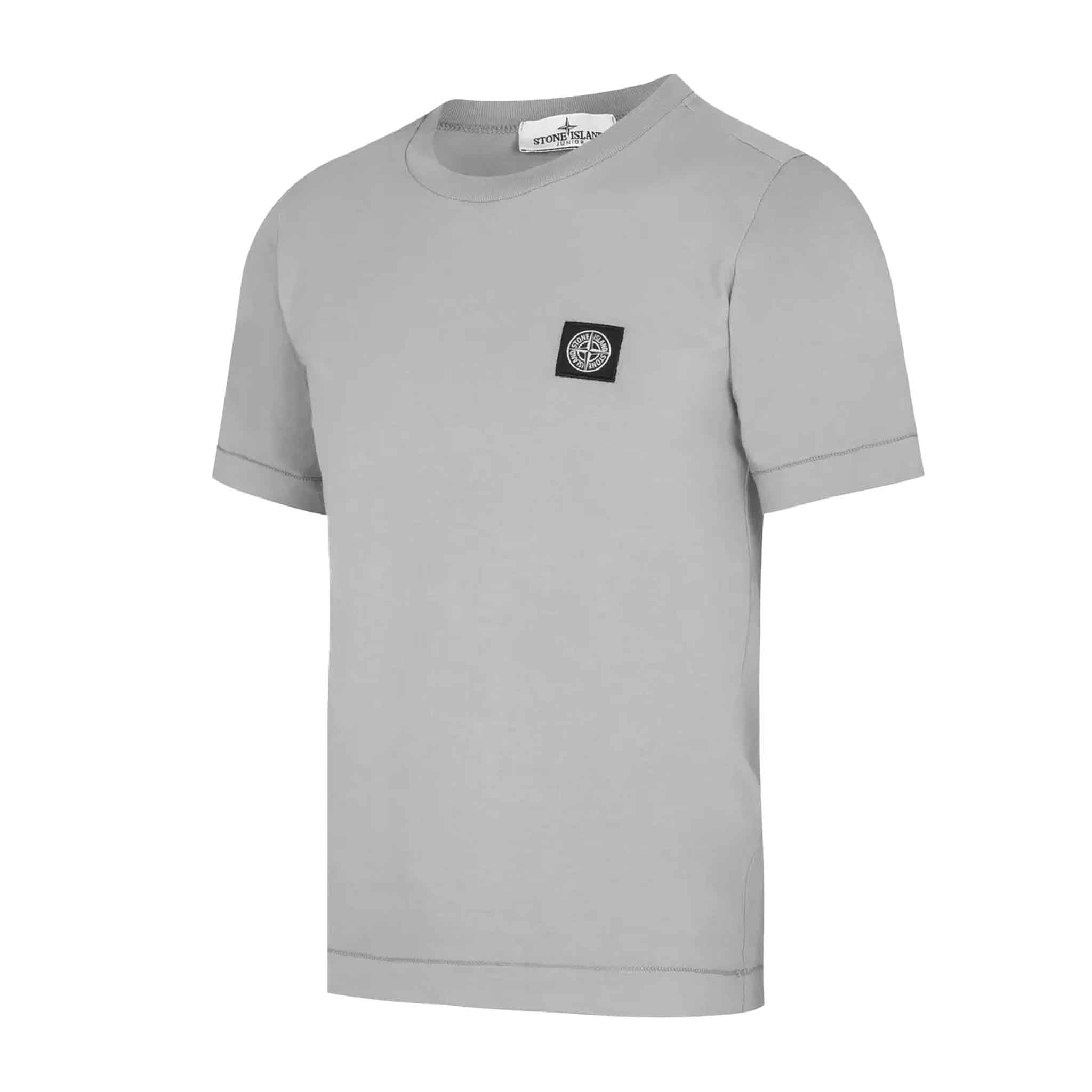 Stone Island Junior Cotton Jersey Compass Logo T-Shirt in Dust GreyT-ShirtsStone Island JuniorDPUS Designer Outlet80562460389108Stone Island Junior Cotton Jersey Compass Logo T-Shirt in Dust Grey