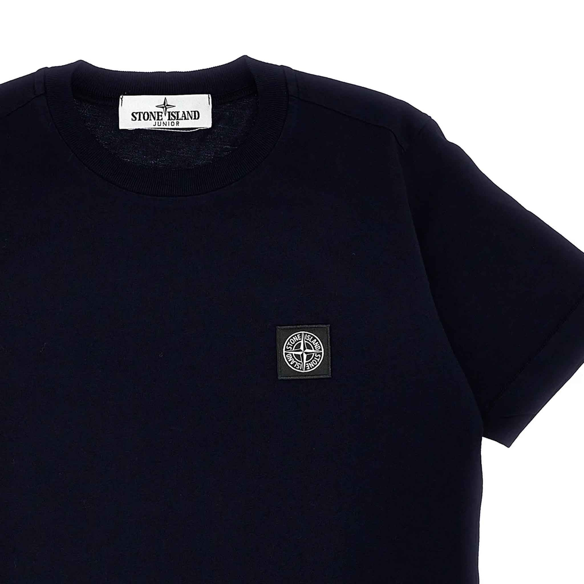 Stone Island Junior Cotton Jersey Compass Logo T-Shirt in Navy BlueT-ShirtsStone Island JuniorDPUS Designer Outlet80562460445608Stone Island Junior Cotton Jersey Compass Logo T-Shirt in Navy Blue