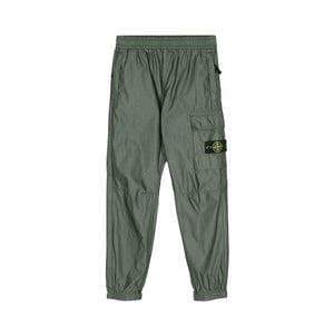 Stone Island Junior Cotton/ Polyester Cargo Trousers in Olive GreenTrousersStone Island JuniorDPUS80525728673098Stone Island Junior Cotton/ Polyester Cargo Trousers in Olive Green