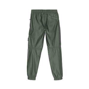 Stone Island Junior Cotton/ Polyester Cargo Trousers in Olive GreenTrousersStone Island JuniorDPUS80525728673098Stone Island Junior Cotton/ Polyester Cargo Trousers in Olive Green