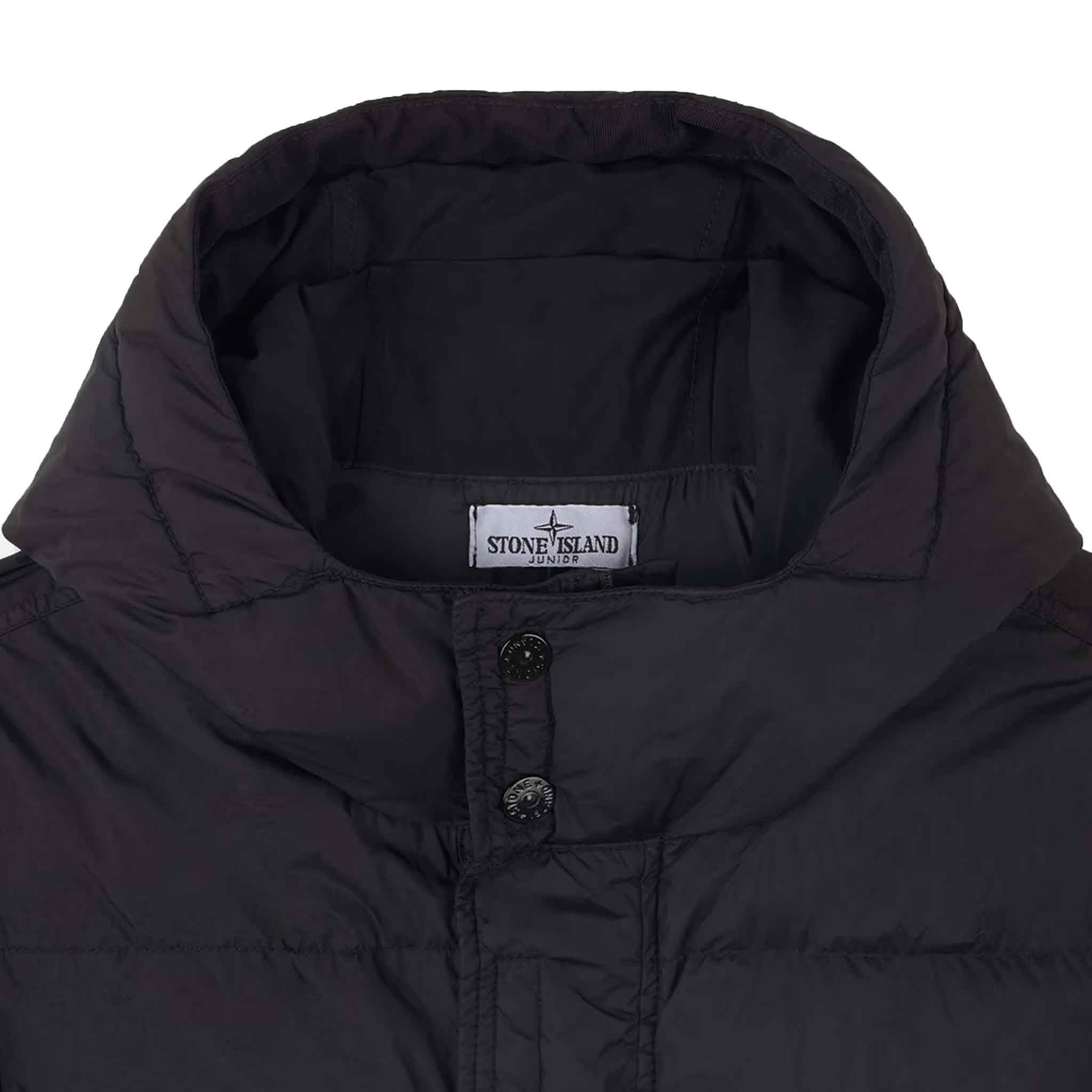 Stone Island Junior Crinkle Reps Nylon Down Parka in BlackCoats & JacketsStone Island JuniorDPUS Designer Outlet80562460529548Stone Island Junior Crinkle Reps Nylon Down Parka in Black