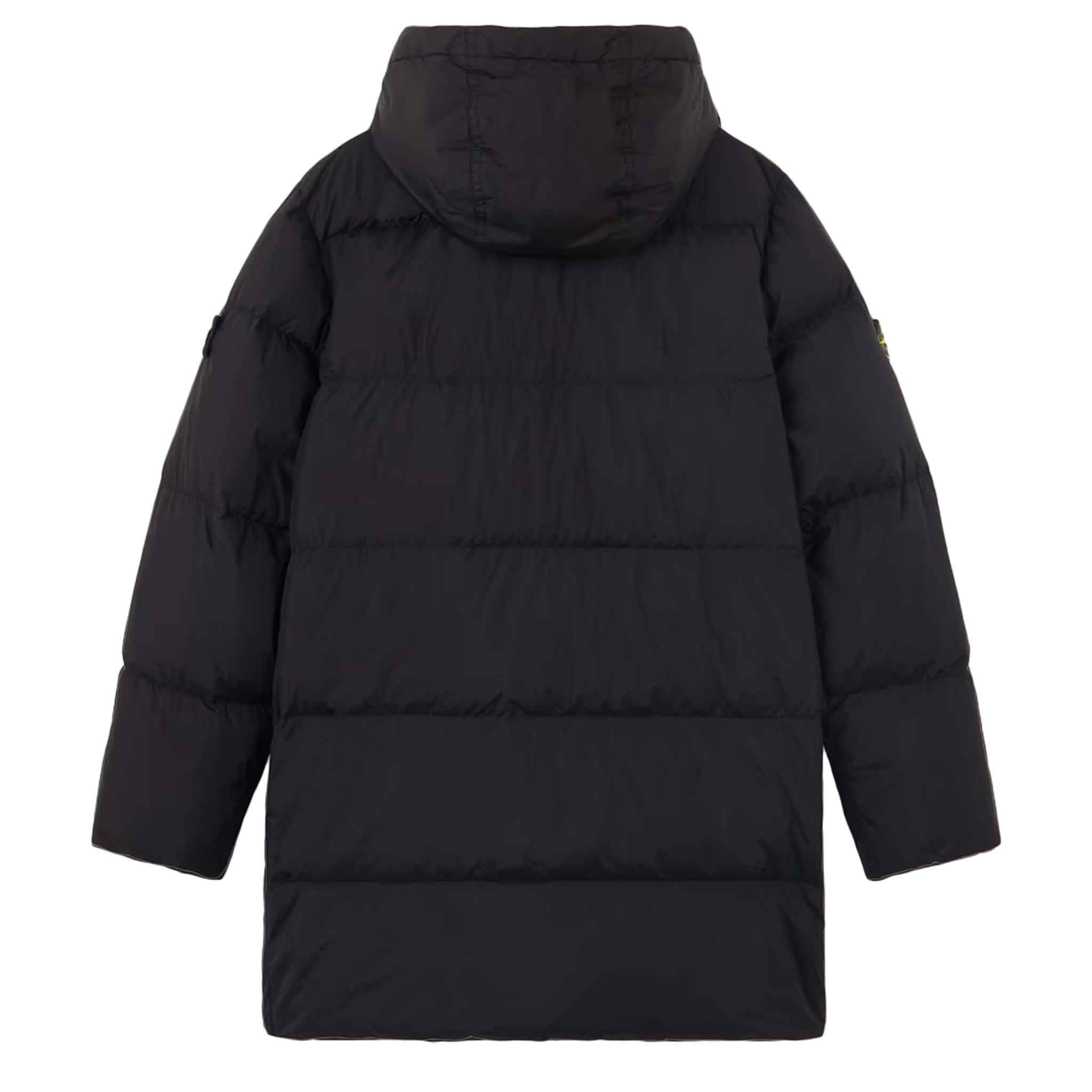 Stone Island Junior Crinkle Reps Nylon Down Parka in BlackCoats & JacketsStone Island JuniorDPUS Designer Outlet80562460529548Stone Island Junior Crinkle Reps Nylon Down Parka in Black