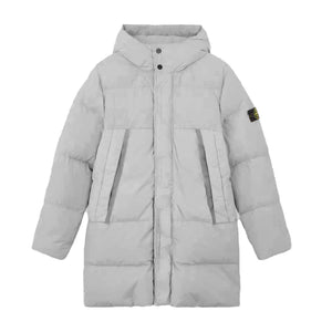 Stone Island Junior Crinkle Reps Nylon Down Parka in Dust GreyCoats & JacketsStone Island JuniorDPUS Designer Outlet8Stone Island Junior Crinkle Reps Nylon Down Parka in Dust Grey