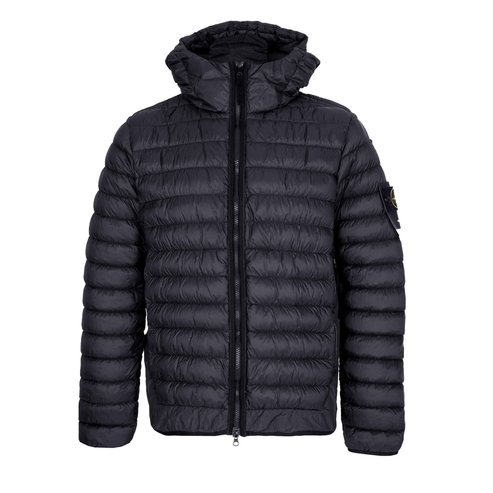 Stone Island Junior Hooded Down Jacket in Navy – DPUS Designer Outlet