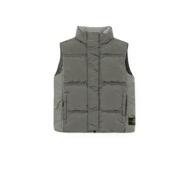Stone Island Junior Nylon Metal Down Vest in Dust GreyCoats & JacketsStone Island JuniorDPUS Designer Outlet8053813586317AGE 8Stone Island Junior Nylon Metal Down Vest in Dust Grey