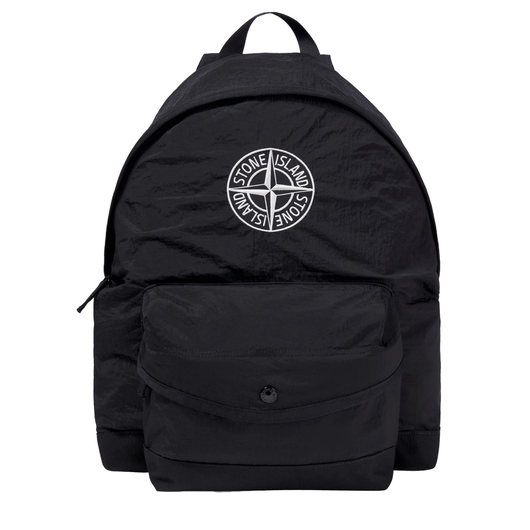 Stone Island Junior Nylon Metal in Econyl® Backpack Black