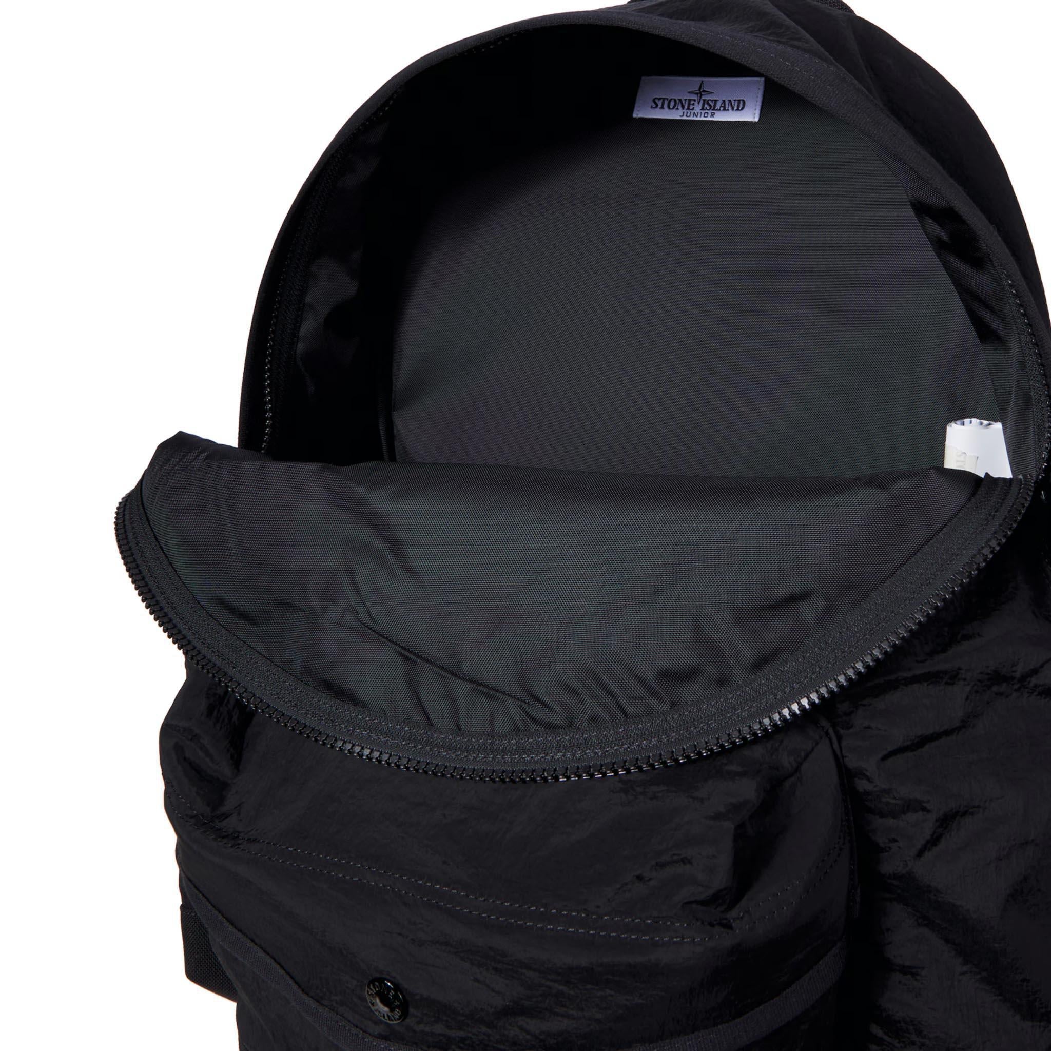 Stone Island Junior Nylon Metal in Econyl® Backpack Black