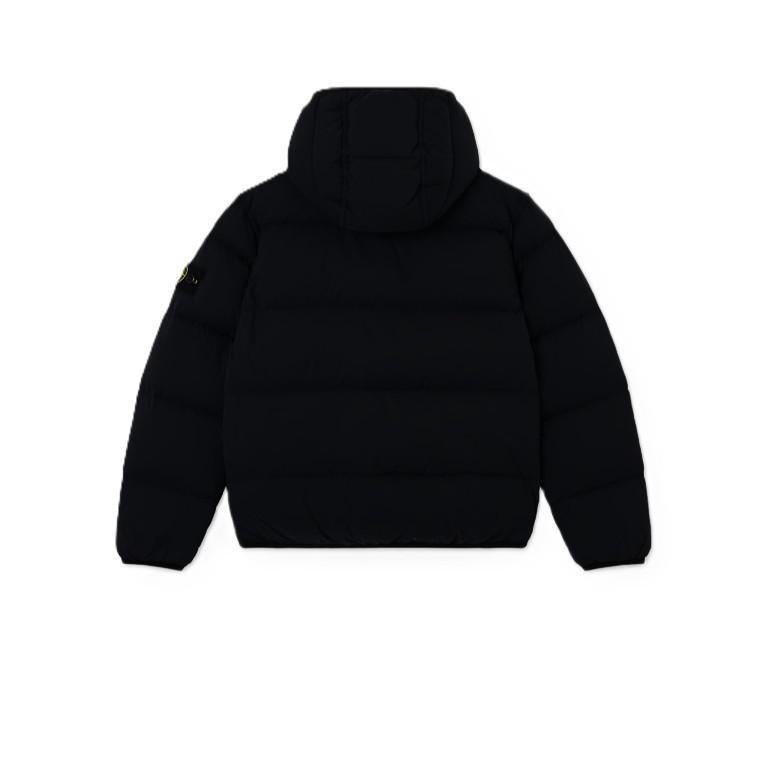 Stone Island Junior Seamless Down Hooded Jacket in BlackCoats & JacketsStone Island JuniorDPUS Designer Outlet8053813384746AGE 8Stone Island Junior Seamless Down Hooded Jacket in Black