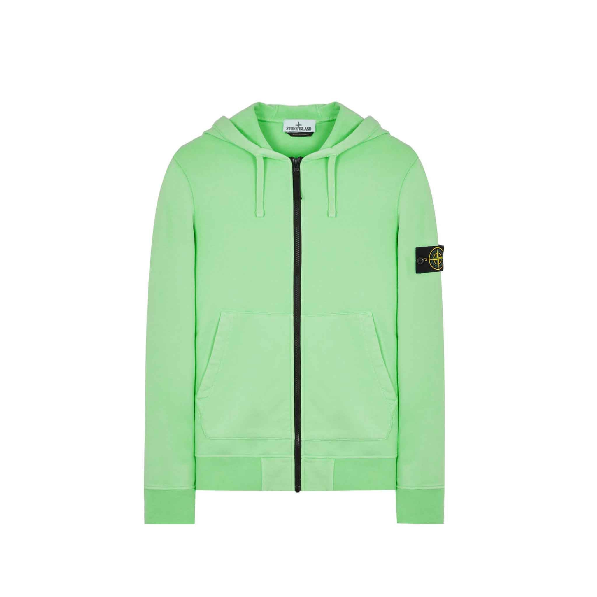 Stone Island Junior Zipped Hooded Sweatshirt in GreenHoodiesStone Island JuniorDPUS80525726792238Stone Island Junior Zipped Hooded Sweatshirt in Green