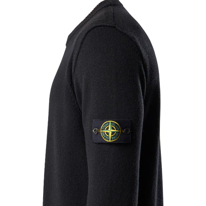 Stone Island Lambswool Crewneck in Black