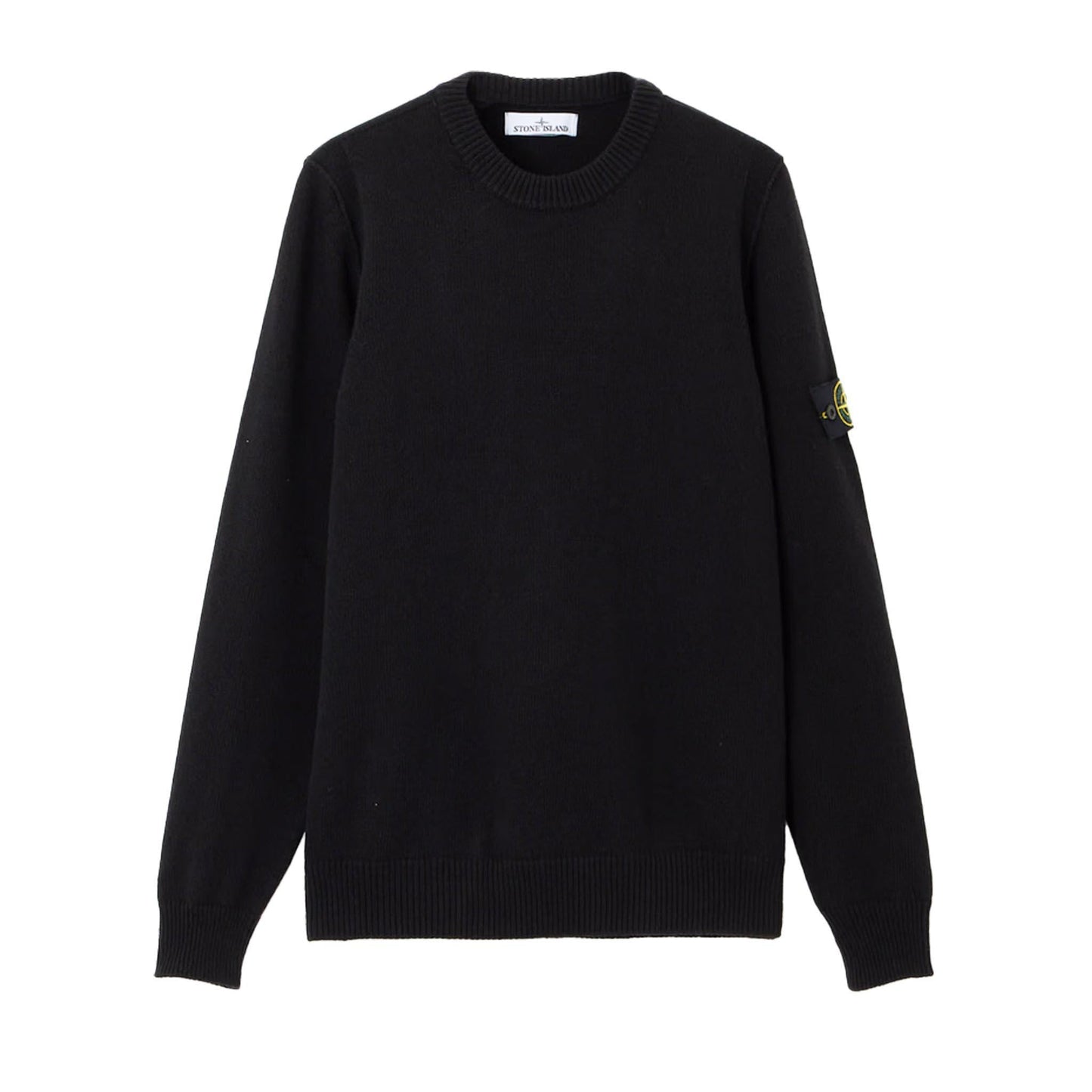 Stone Island Lambswool Crewneck in Black