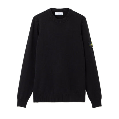 Stone Island Lambswool Crewneck in Black