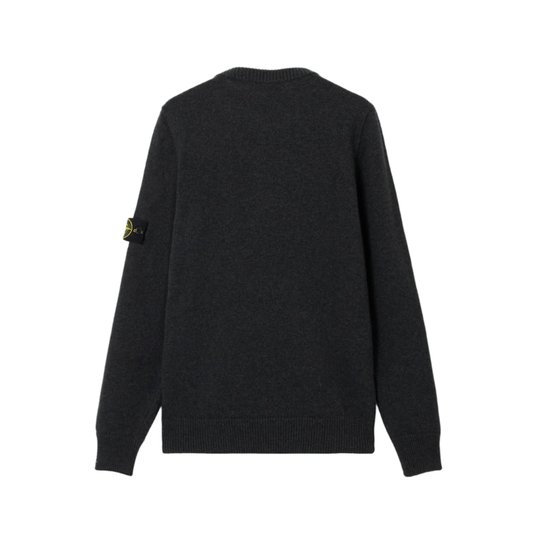 Stone Island Lambswool Crewneck in Charcoal Grey MelangeKnitwearStone IslandDPUS Designer Outlet8053813402471XSStone Island Lambswool Crewneck in Charcoal Grey Melange