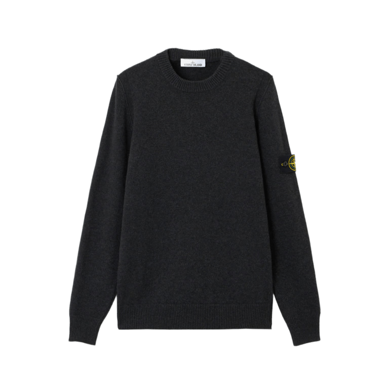Stone Island Lambswool Crewneck in Charcoal Grey MelangeKnitwearStone IslandDPUS Designer Outlet8053813402471XSStone Island Lambswool Crewneck in Charcoal Grey Melange