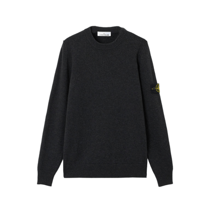 Stone Island Lambswool Crewneck in Charcoal Grey MelangeKnitwearStone IslandDPUS Designer Outlet8053813402471XSStone Island Lambswool Crewneck in Charcoal Grey Melange