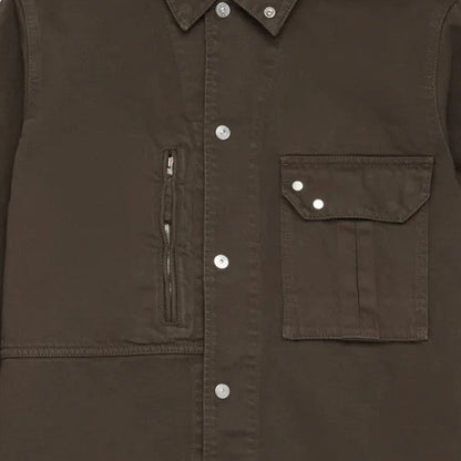 Stone Island Light Bull Denim - TC OvershirtCoats & JacketsStone IslandDPUS Designer Outlet8053819374901UmberMStone Island Light Bull Denim - TC Overshirt