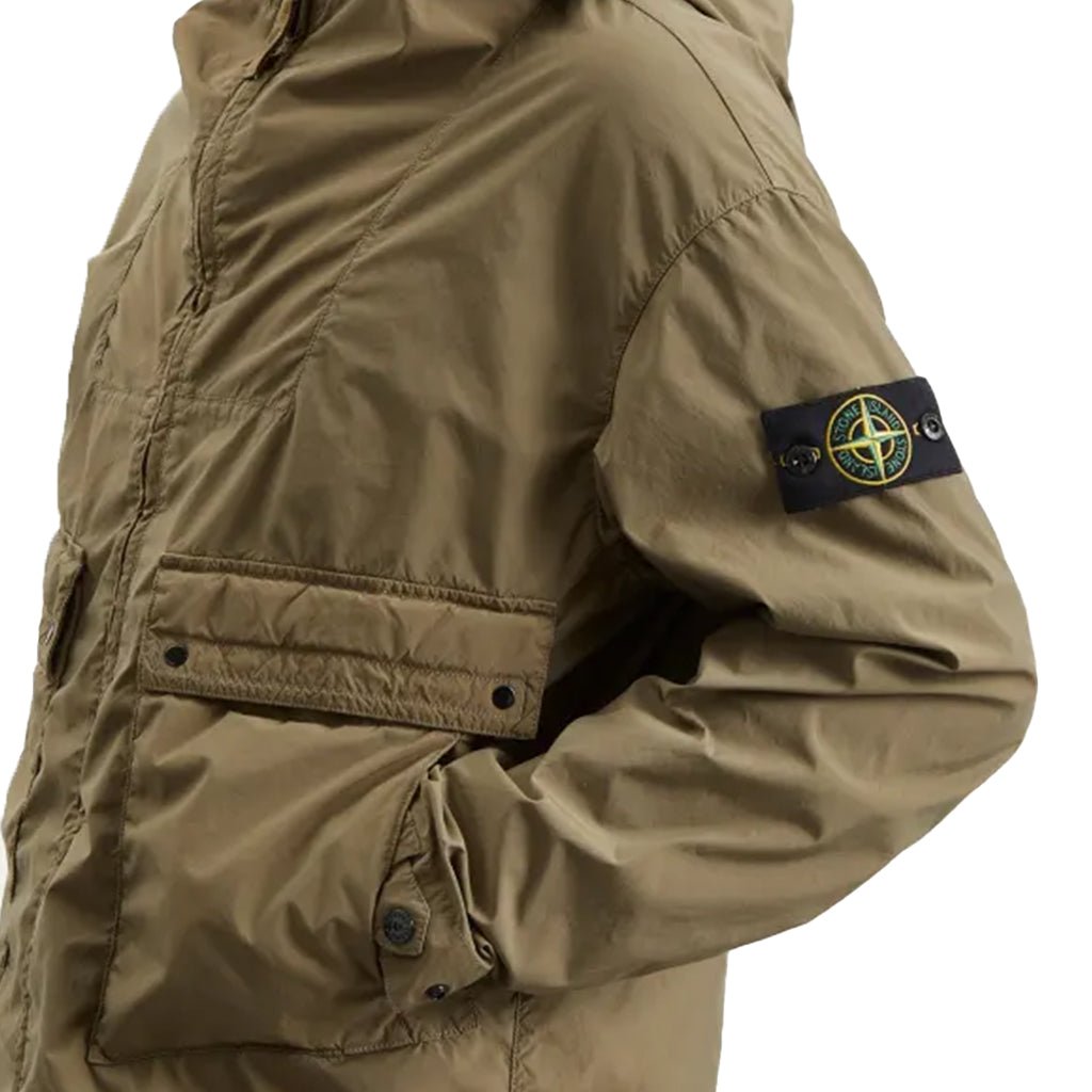 Stone Island Light Compact Touch Poly - TC Hooded JacketCoats & JacketsStone IslandDPUS Designer OutletMilitary GreenSStone Island Light Compact Touch Poly - TC Hooded Jacket