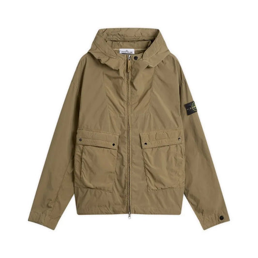 Stone Island Light Compact Touch Poly - TC Hooded JacketCoats & JacketsStone IslandDPUS Designer OutletMilitary GreenSStone Island Light Compact Touch Poly - TC Hooded Jacket