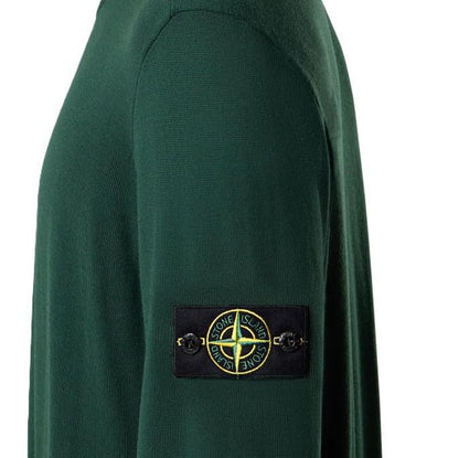Stone Island Light Pure Wool Crewneck Knit in JuniperKnitwearStone IslandDPUS Designer Outlet8053813436476SStone Island Light Pure Wool Crewneck Knit in Juniper