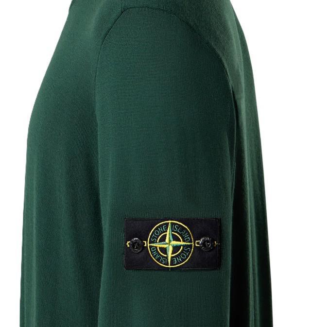 Stone Island Light Pure Wool Crewneck Knit in JuniperKnitwearStone IslandDPUS Designer Outlet8053813436476SStone Island Light Pure Wool Crewneck Knit in Juniper