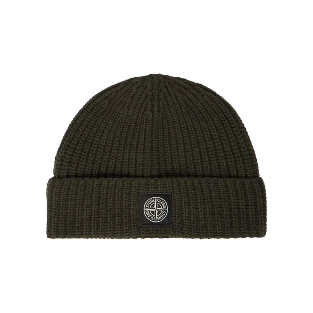 [Stone Island] Light RWS Geelong Wool BeanieHatsStone IslandDPUS Designer OutletL2S15N100012-S00B4-V0M5G-UNMilitary Green MelangeUNI[Stone Island] Light RWS Geelong Wool Beanie