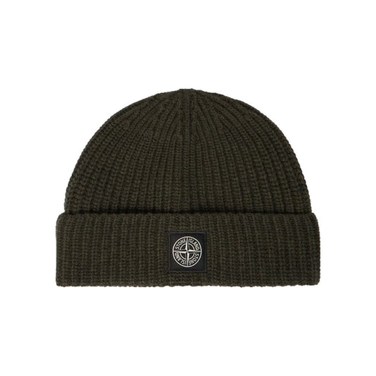 [Stone Island] Light RWS Geelong Wool BeanieHatsStone IslandDPUS Designer OutletL2S15N100012-S00B4-V0M5G-UNMilitary Green MelangeUNI[Stone Island] Light RWS Geelong Wool Beanie