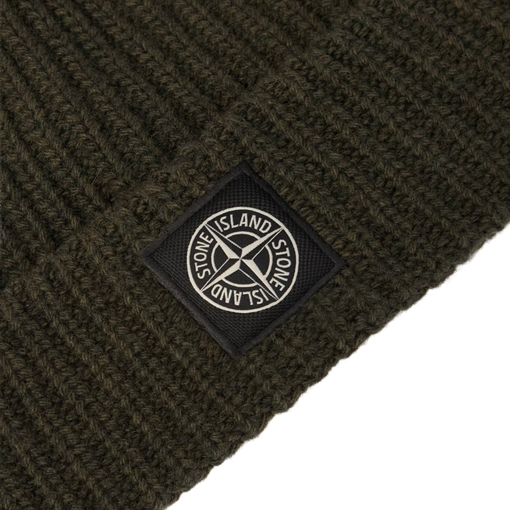 [Stone Island] Light RWS Geelong Wool BeanieHatsStone IslandDPUS Designer OutletL2S15N100012-S00B4-V0M5G-UNMilitary Green MelangeUNI[Stone Island] Light RWS Geelong Wool Beanie
