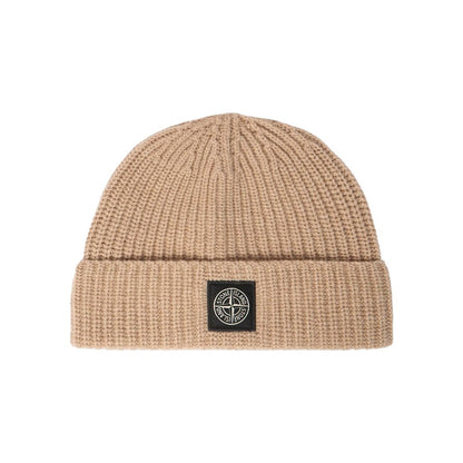 [Stone Island] Light RWS Geelong Wool BeanieHatsStone IslandDPUS Designer OutletL2S15N100012-S00B4-V0M94-UNBiscuit MelangeUNI[Stone Island] Light RWS Geelong Wool Beanie