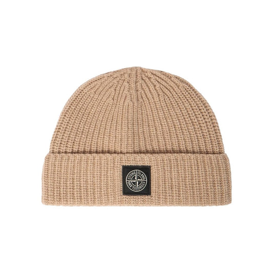 [Stone Island] Light RWS Geelong Wool BeanieHatsStone IslandDPUS Designer OutletL2S15N100012-S00B4-V0M94-UNBiscuit MelangeUNI[Stone Island] Light RWS Geelong Wool Beanie