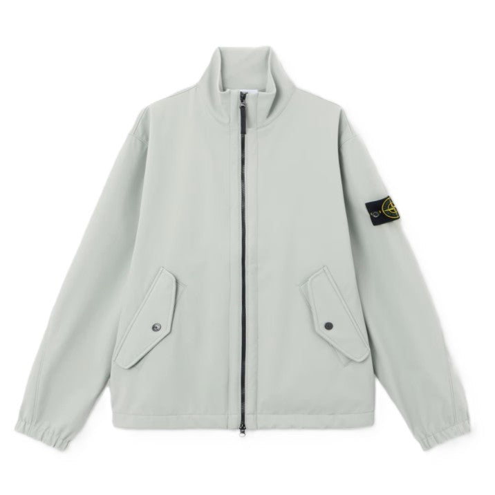 [Stone Island] Light Soft Shell-R E.Dye® Technology In Recycled Polyester JacketCoats & JacketsStone IslandDPUS Designer Outlet8053813946616Sage GreenS[Stone Island] Light Soft Shell-R E.Dye® Technology In Recycled Polyester Jacket