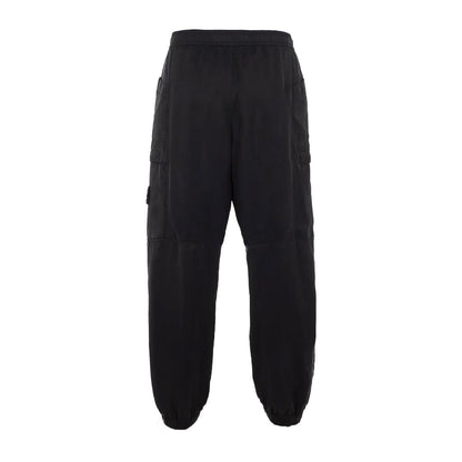 Stone Island Loose Fit Cotton Cargo Trousers in BlackTrousersStone IslandDPUS Designer Outlet805381347653328Stone Island Loose Fit Cotton Cargo Trousers in Black