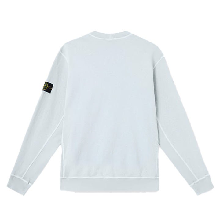 Stone Island Malfilé Fleece "Old" Effect Crewneck Sweatshirt in Sky BlueSweatshirtsStone IslandDPUS Designer OutletSStone Island Malfilé Fleece "Old" Effect Crewneck Sweatshirt in Sky Blue