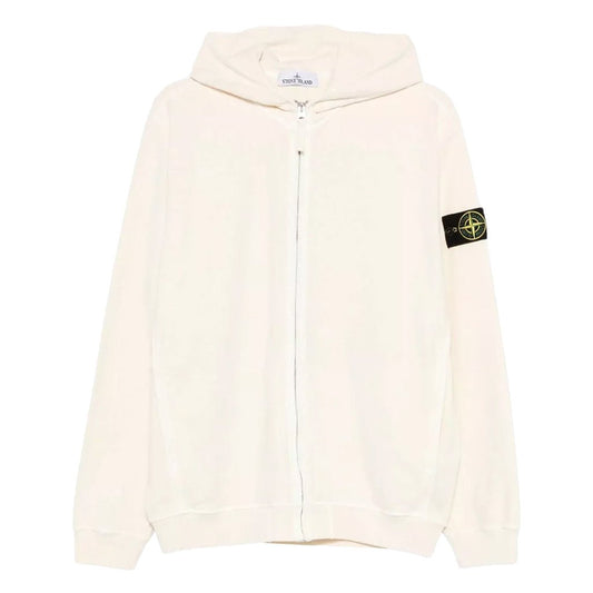 [Stone Island] Malfile Fleece "Old" Effect Zip - Up Hooded SweatshirtHoodies & Zip - UpsStone IslandDPUS Designer Outlet8053819304717IvoryS[Stone Island] Malfile Fleece "Old" Effect Zip - Up Hooded Sweatshirt