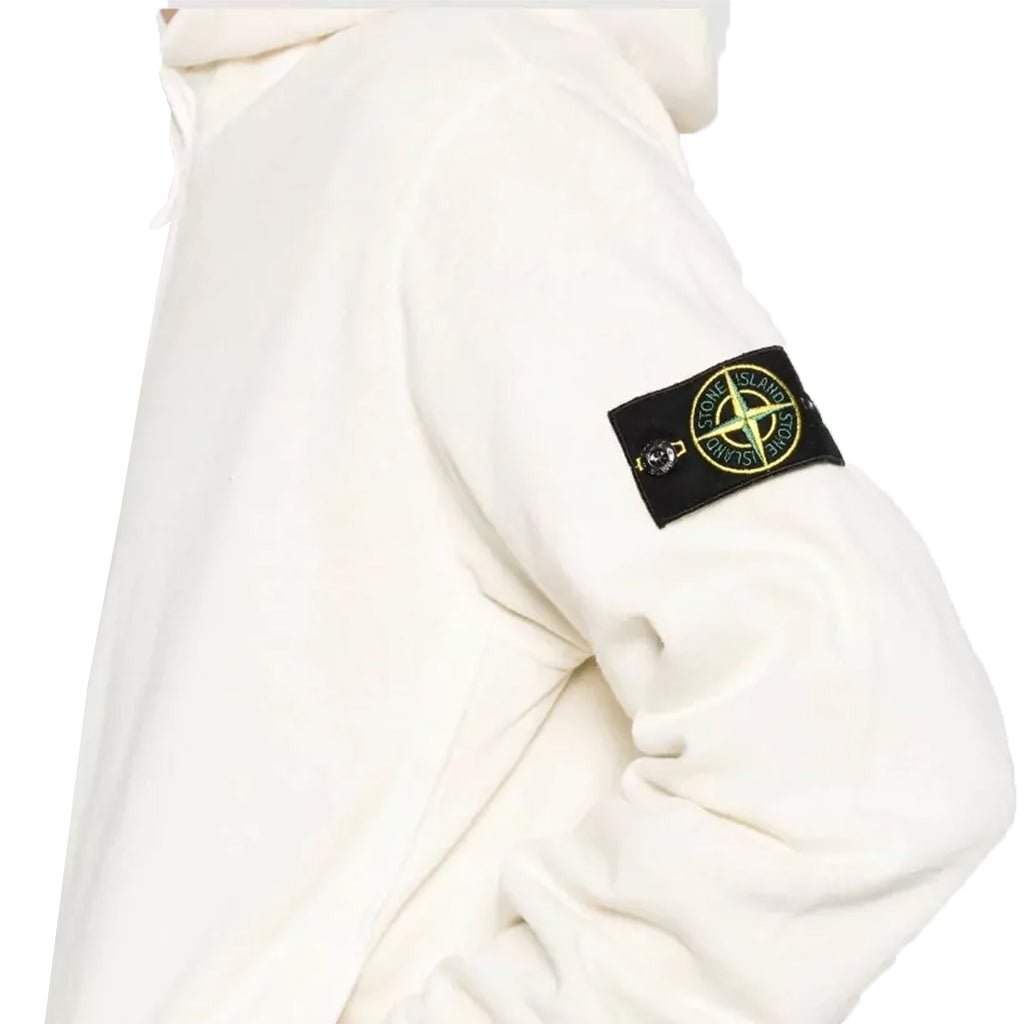 [Stone Island] Malfile Fleece "Old" Effect Zip - Up Hooded SweatshirtHoodies & Zip - UpsStone IslandDPUS Designer Outlet8053819304717IvoryS[Stone Island] Malfile Fleece "Old" Effect Zip - Up Hooded Sweatshirt