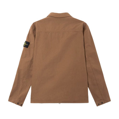[Stone Island] Mercerised Cotton Ripstop OvershirtCoats & JacketsStone IslandDPUS Designer Outlet8053819317410UmberS[Stone Island] Mercerised Cotton Ripstop Overshirt