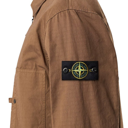 [Stone Island] Mercerised Cotton Ripstop OvershirtCoats & JacketsStone IslandDPUS Designer Outlet8053819317410UmberS[Stone Island] Mercerised Cotton Ripstop Overshirt