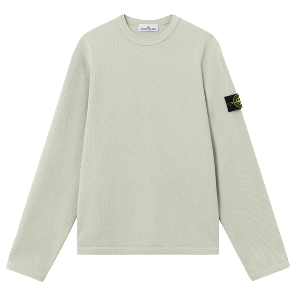 Stone Island Mesh Stitch Cotton Fleece Crewneck SweatshirtSweatshirtsStone IslandDPUS Designer Outlet8053819225104Sage GreenSStone Island Mesh Stitch Cotton Fleece Crewneck Sweatshirt