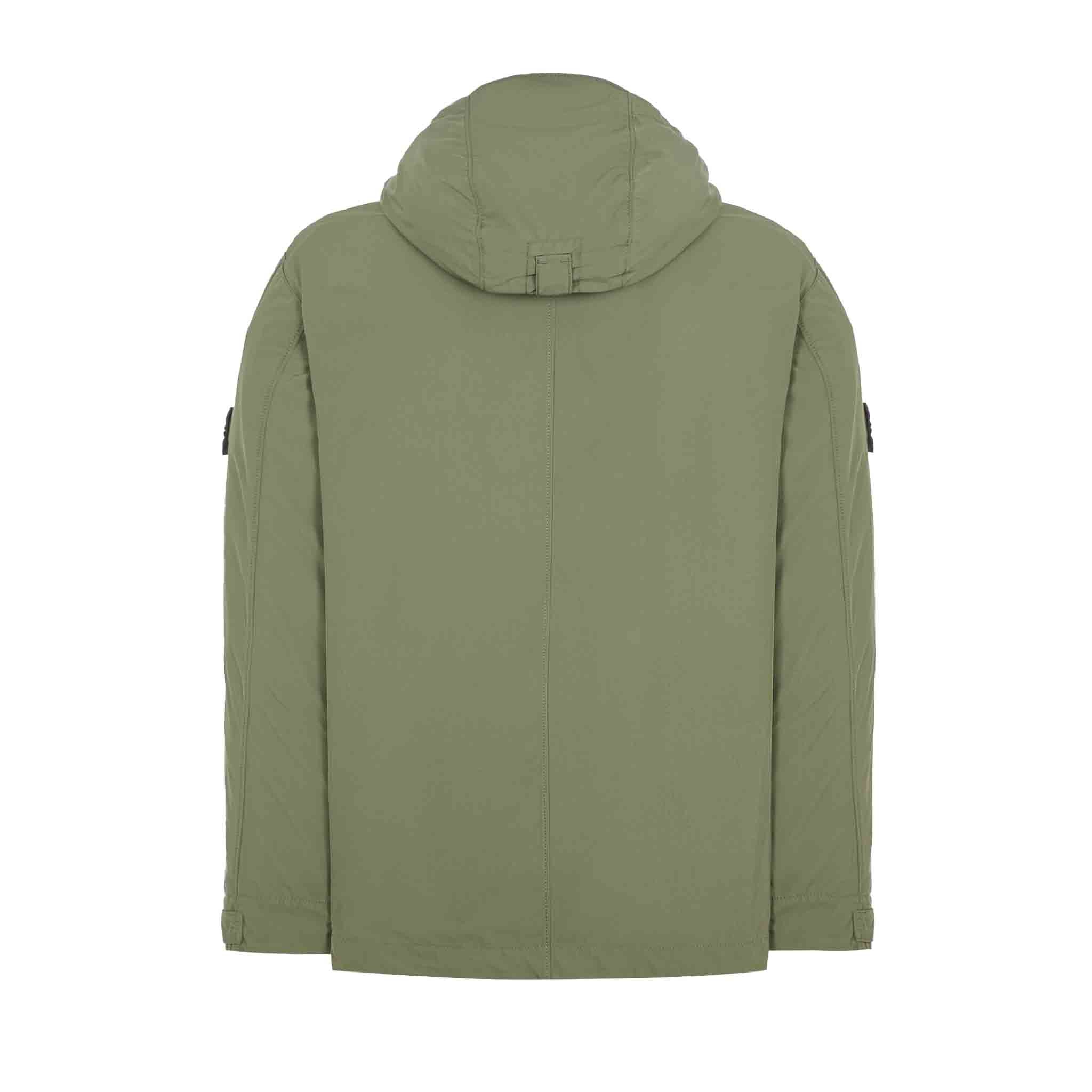 Stone Island Micro Twill Hooded Jacket in Musk GreenCoats & JacketsStone IslandDPUS Designer Outlet8052572953385SStone Island Micro Twill Hooded Jacket in Musk Green