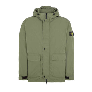 Stone Island Micro Twill Hooded Jacket in Musk GreenCoats & JacketsStone IslandDPUS Designer Outlet8052572953385SStone Island Micro Twill Hooded Jacket in Musk Green