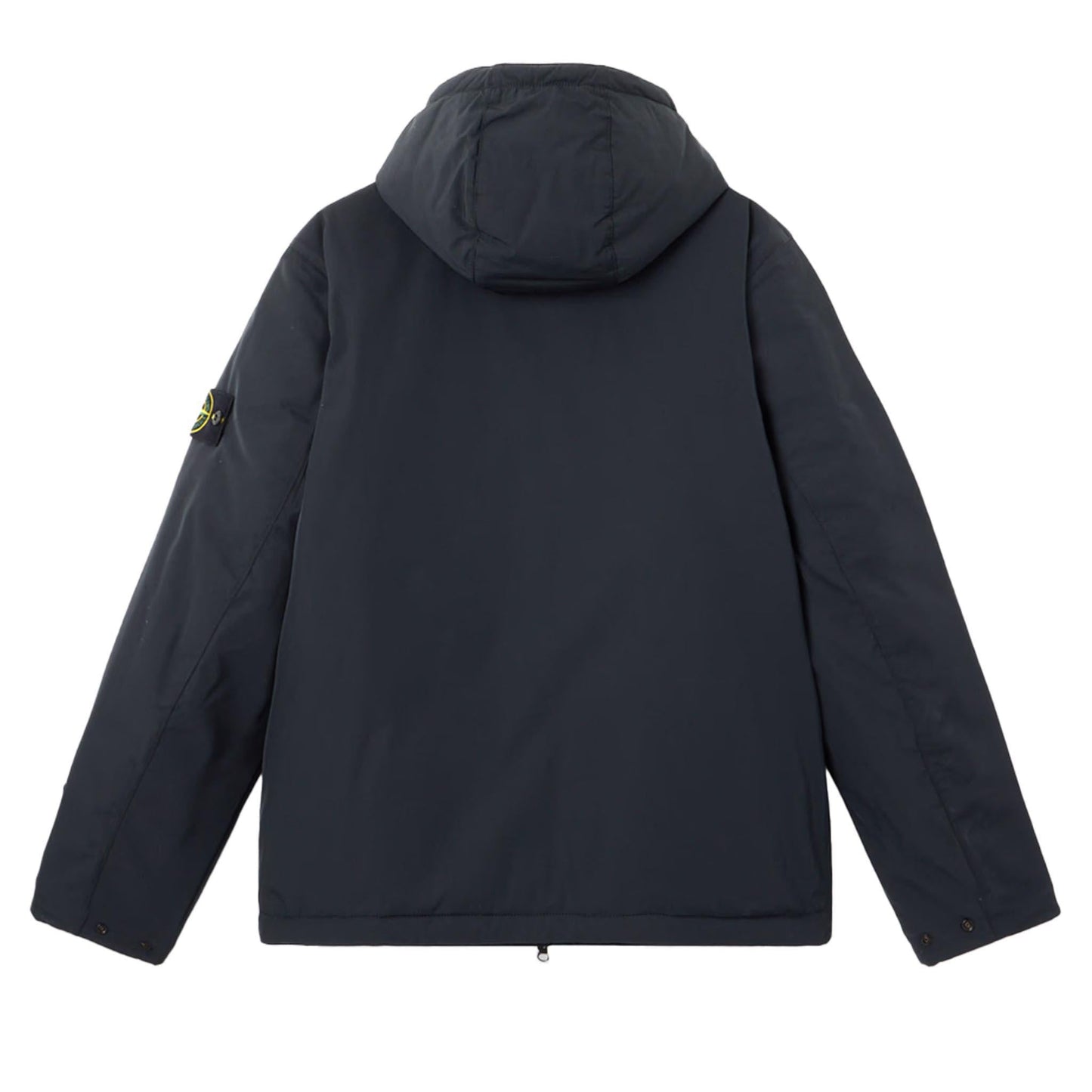 Stone Island Micro Twill Padded Hooded Jacket in Black