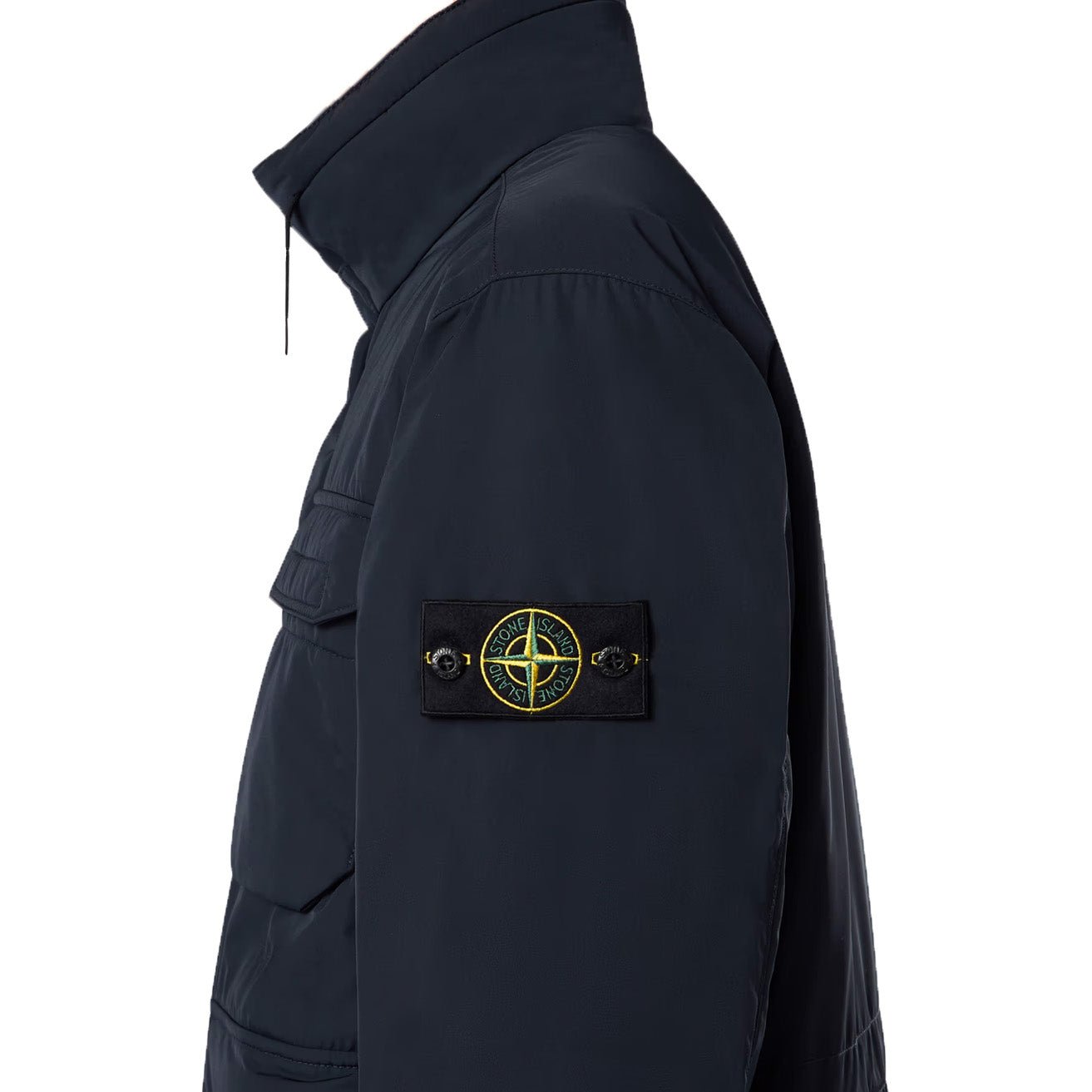 Stone Island Micro Twill With Primaloft Insulation Field Jacket in Nav DPUS Designer Outlet