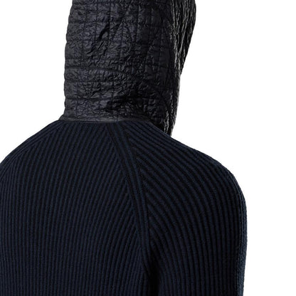 Stone Island Mixed Fabric Full Rib RWS Wool Hooded Zip - Up Jumper in NavyHoodies & Zip - UpsStone IslandDPUS Designer Outlet8053813452148SStone Island Mixed Fabric Full Rib RWS Wool Hooded Zip - Up Jumper in Navy