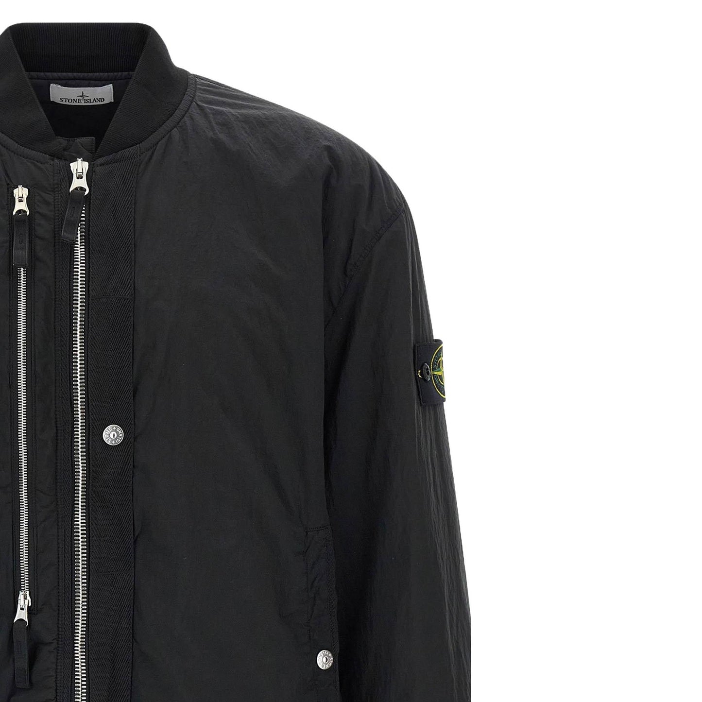 Stone Island Nylon Metal Bomber Jacket in BlackCoats & JacketsStone IslandDPUS Designer Outlet8053813467333MStone Island Nylon Metal Bomber Jacket in Black